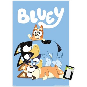 Trends International Bluey (2018) - Stacked Up Family Fun Unframed Wall Poster Prints - 1 of 4