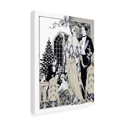 Trademark Fine Art -David Chestnutt 'Deco Christmas' Canvas Art