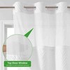BAGOKIE 71"x74" Boho Tufted Chevron Stripes Hookless Shower Curtain, Pack of 1 - 3 of 4