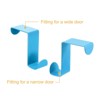Unique Bargains Stainless Steel Reversible Uasge S-Shaped Over Door Double Hooks 2 Pcs - 4 of 4