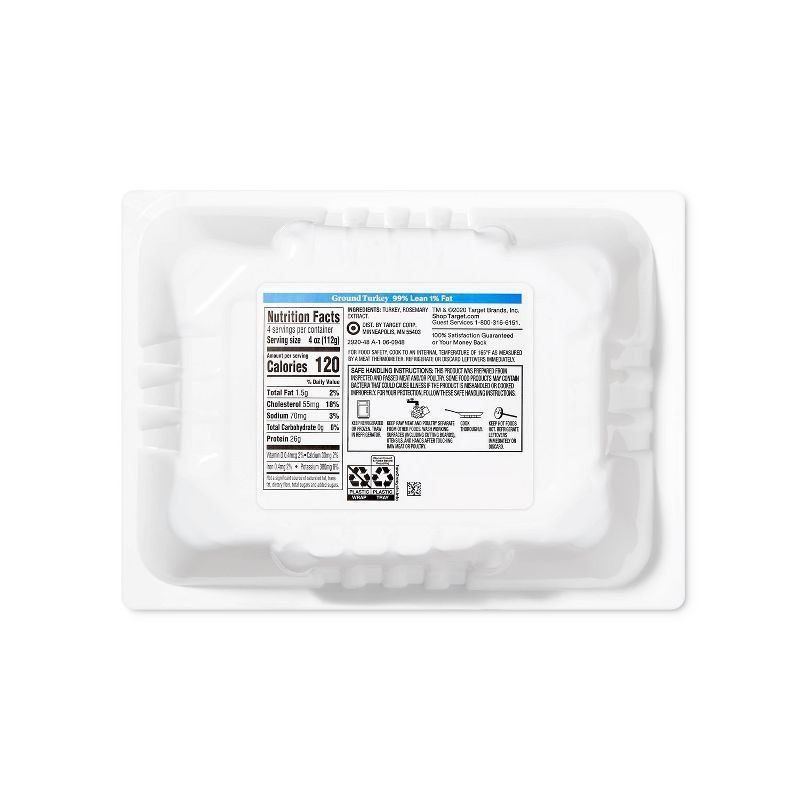 99/1 All Natural Ground Turkey - 1lb - Good &#38; Gather&#8482;, 4 of 5