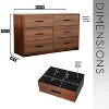 Lyngins Modern Drawers Dresser with Spacious Fabric Drawers,Chest of Drawers with Strong Wood Frame,Storage Furniture for Bedroom,Living Room - 3 of 4