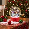 NAYSAYE 5 Ft Christmas Snow Globe Lantern, Musical Snowy Streetlamp 8 Tunes, Blowing Snow, Rotating Scene for Entryway, Porch, Red, 12.5"*12.5"*60.5" - 2 of 4