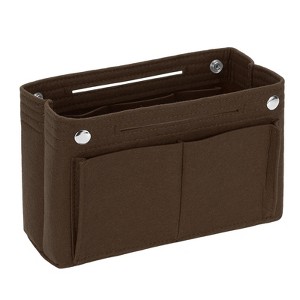 Unique Bargains Felt Multiple Compartments Insert Handbag Organizer 6.7" x 3.9" x 5.9" - 1 of 4