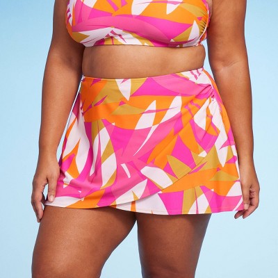 Women's Abstract Bright Color Print Wrap Skirt - Kona Sol™ Multi