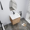GDFStudio Nibley Wall-Mounted Bathroom Vanity with Ceramic Sink - 2 of 4