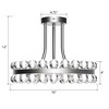 Maxax 16" Ring & Sphere Modern Crystal Flush Mount - 3 of 4