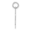 Black Bow Jewelry Sterling Silver, Athletic Collection, Small Polished Number 02 Pendant - 2 of 4