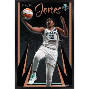 Trends International WNBA New York Liberty - Jonquel Jones 25 Framed Wall Poster Prints - 1 of 4