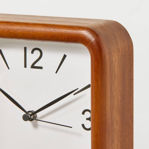 Reloj de mesa de madera con esquinas redondeadas - Hearth & Hand™ with Magnolia 3