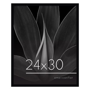 Americanflat 24x30 Picture Frame with Polished Plexiglass, Epic Collection, Gallery Wall Frames with Engineered Wood, Black - 1 of 4