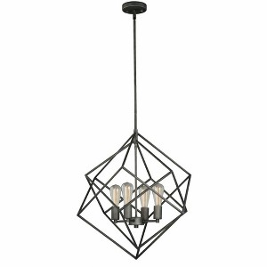 Vaxcel Rad 4 - Light Pendant in  Warm Pewter - 1 of 4