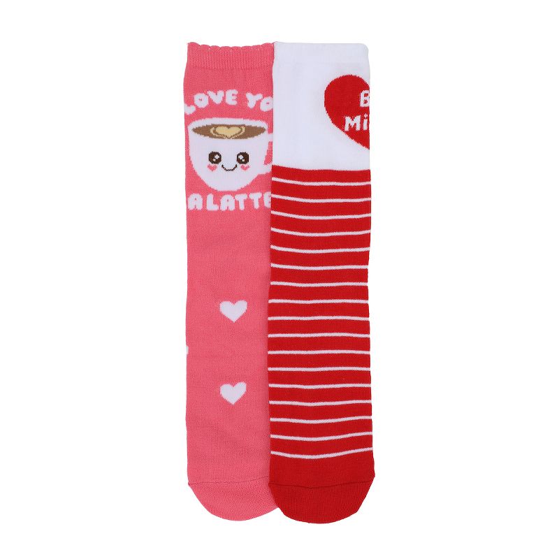 Romantic Valentine's Day Crew Socks 2-Pack - Adult Love-Inspired Sock Set, 4 of 7