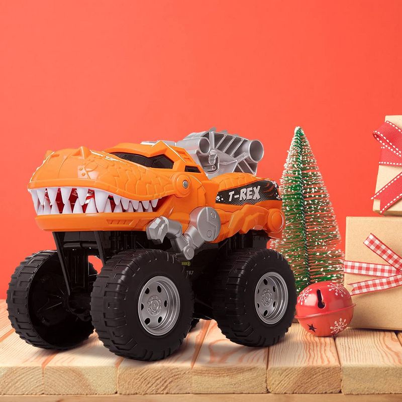 BUILD ME Powerful Chomper Monster Truck, Great Gift for Ages 3+, Orange, 5 of 6