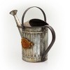 12" Metal Watering Flower Can Silver - Alpine Corporation - 2 of 4