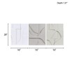 Gulches Geometric MDF Wood Carved Wall Decor 3-Piece Set - Modern Artisan Touch for Your Space - 3 of 4
