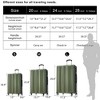 3 Pieces Expandable Luggage Set, 20"/24"/28" Hardshell ABS Suitcase With TSA Lock And 360 Degree Spinner Wheels For Travel Business - 2 of 4