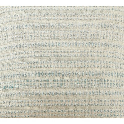 Aqua Woven Line Fabric Placemats Set of Four