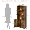 Hyleory 3-Tier Bookcase for Office Living Room, Storage Chest for Decoration, Artwork and Book - 2 of 4