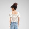 Women's Shirred Puff Sleeve Blouse - Wild Fable™ - 4 of 4