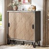 Hommoo 5-Tier Shoe Cabinet with Sliding Doors - 3 of 4