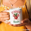 Summer Vibes Strawberry Mug, White, Seasonal Coquette Gift| OrnamentallyYou - 3 of 4