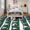 Runner Rug, Washable Rug for Home Decor, Soft Low Pile Christmas Rugs with Xmas Tree - 3 of 4