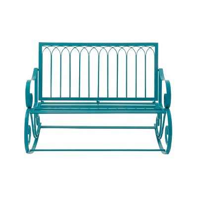 Metal Rocking Garden Bench - Olivia & May