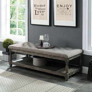 Arianna Tufted Bench - HOMES: Inside + Out - 1 of 3