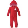 Hudson Baby Infant Girl Fleece Jumpsuits, Coveralls, and Playsuits 2pk, Christmas Unicorn - 2 of 3