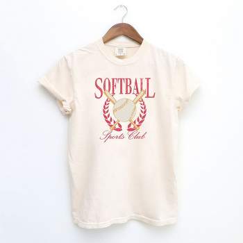 Simply Sage Market Women's Softball Sports Club Short Sleeve Garment Dyed Tee