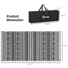 Reversible Outdoor Rug with Carry Bag, Waterproof Plastic Straw Mat for Patio, RV Camping, or Beach - 3 of 4