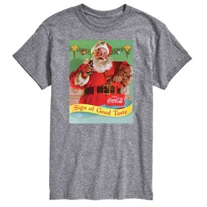 Men's - Coca-Cola - Sip Of Good Taste Vintage Coca Cola Santa Short Sleeve Graphic T-Shirt - 1 of 4