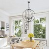 Livex Lighting Arabella 6 - Light Pendant in  Black/Brushed Nickel - 3 of 4