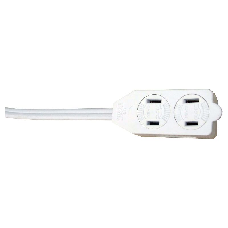 Woods 15&#39; Indoor Extension Cord White, 1 of 2