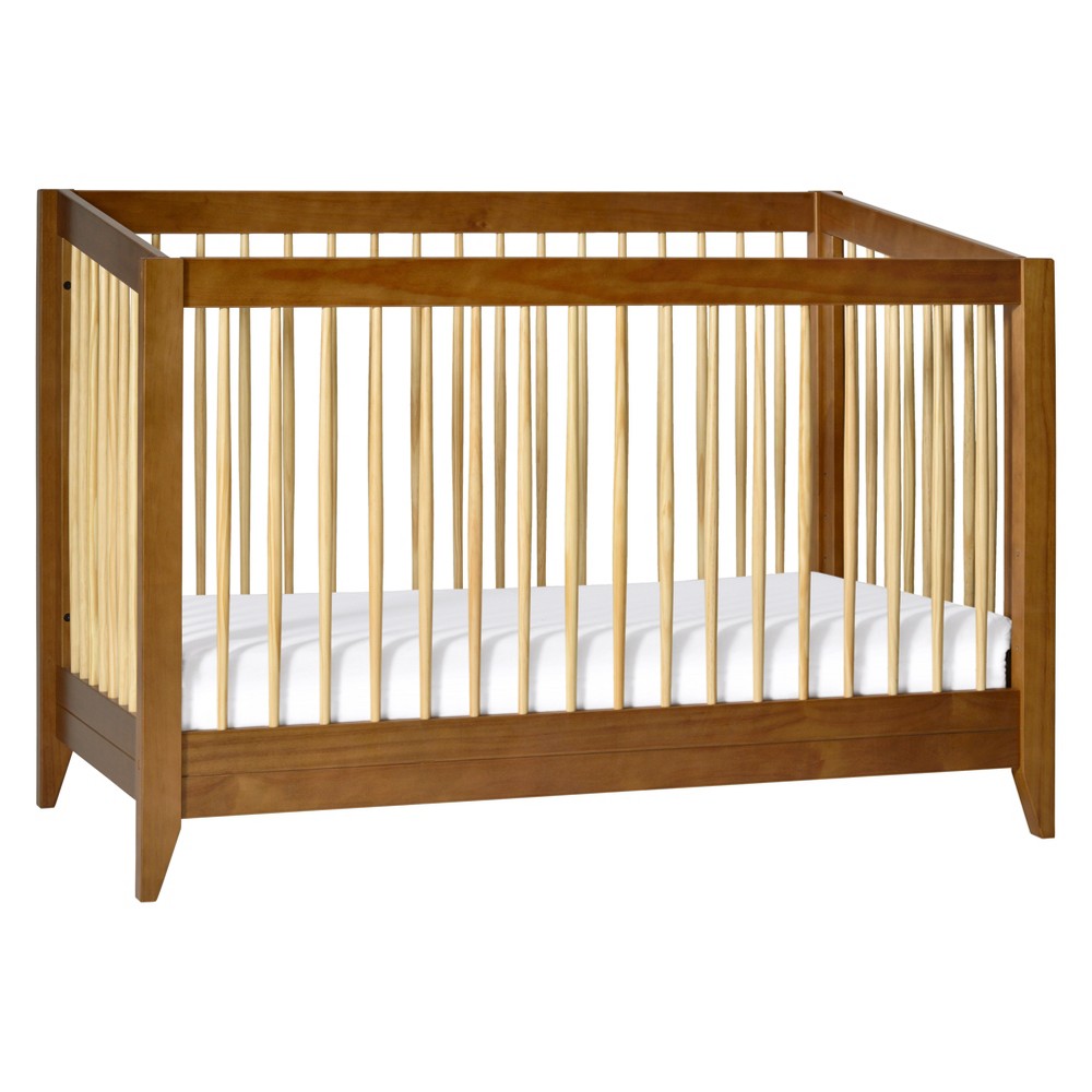 Photos - Kids Furniture Babyletto Sprout 4-in-1 Convertible Crib with Toddler Rail - Chestnut/Natu