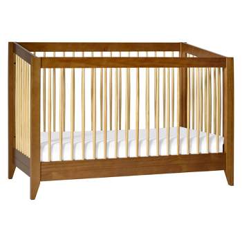 Babyletto Sprout 4-in-1 Convertible Crib with Toddler Rail - Chestnut/Natural