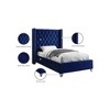 Meridian Furniture,Aiden Velvet Bed - 4 of 4