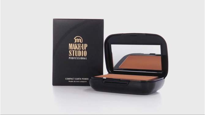 Compact Earth Powder - M4 by Make-Up Studio for Women - 0.38 oz Powder, 2 of 8, play video