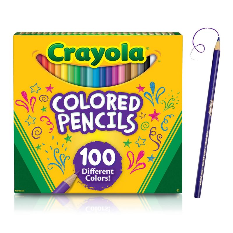 Crayola 100ct Sharpened Colored Pencils, 1 of 7