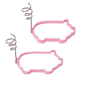 Mobi Little Piggy Silicone Pancake and Egg Molds, set of 2 - 1 of 4