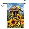 Briarwood Lane Summer Garden Flag 12x18 For Outdoor Goldfinches and Sunflowers For Summer Garden Flag Flags For Outside - 2 of 4