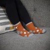 NCAA Texas Longhorns Big Dot Fuzzy Sleep Soft Socks: Ankle Knit Polka Dot Design - 3 of 3