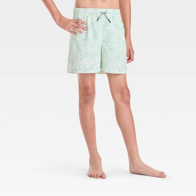 Boys' Palm Leaf Printed Swim Shorts - art class™