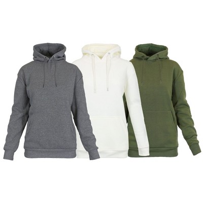 Rudolph Women's Heavyweight Loose Fit Fleece Lined Pullover Hoodie-3 Pack