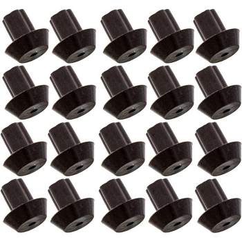 IMPRESA 20-Pack Heat Resistant Rubber Feet, Grate Rubber Feet Bumpers, Works with Many Gas Stove Burner Grates, Equivalent to PD040035, Black