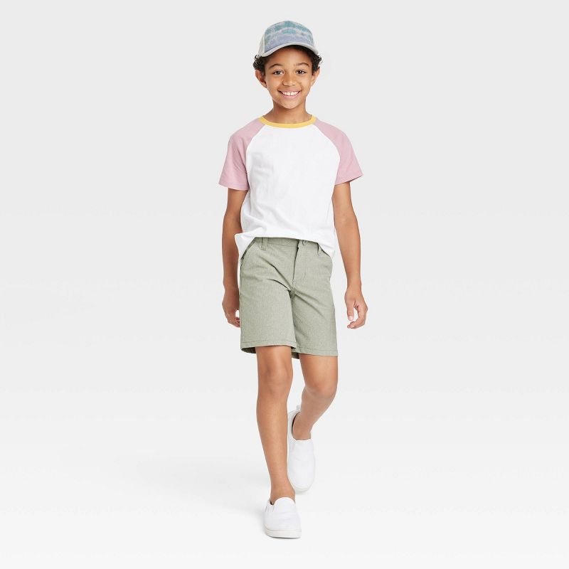 Boys' Quick Dry Flat Front 'At the Knee' Chino Shorts - Cat & Jack™, 4 of 5