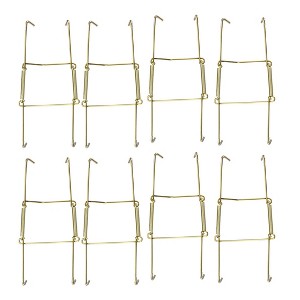 Unique Bargains Zinc Plated Hanger Invisible Wall Decorative Hooks with Tip Protectors 8 Pcs - 1 of 3