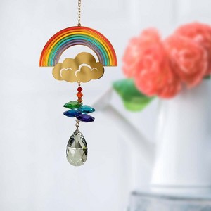 Woodstock Crystal Suncatchers, Crystal Wonders Rainbow, Crystal Wind Chimes For Inside, Office, Kitchen, Living Room Decor, 4.5"L - 1 of 4