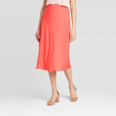 red slip skirt